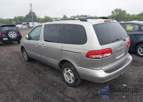 2002 Toyota Sienna Xle из США, поврежденный, VIN 4T3ZF13C02U448108
